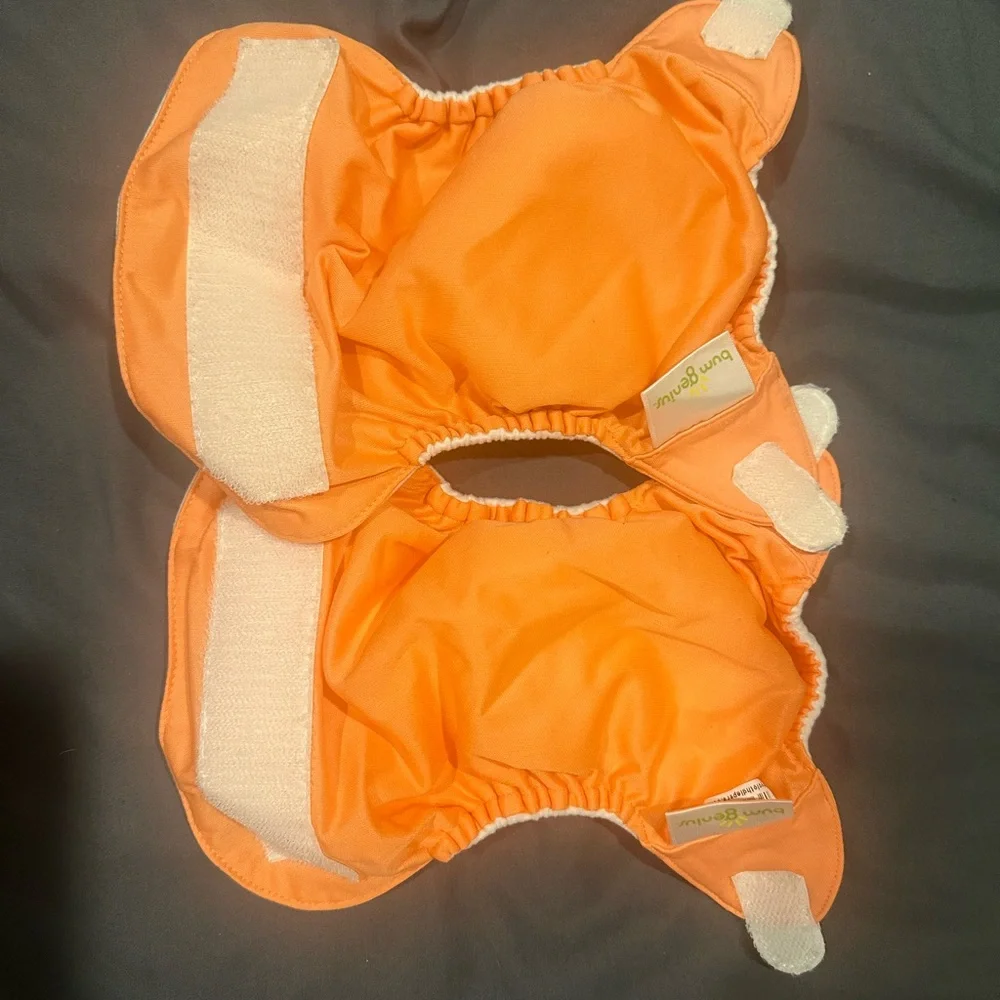 BumGenius Orange Newborn All in One Diapers